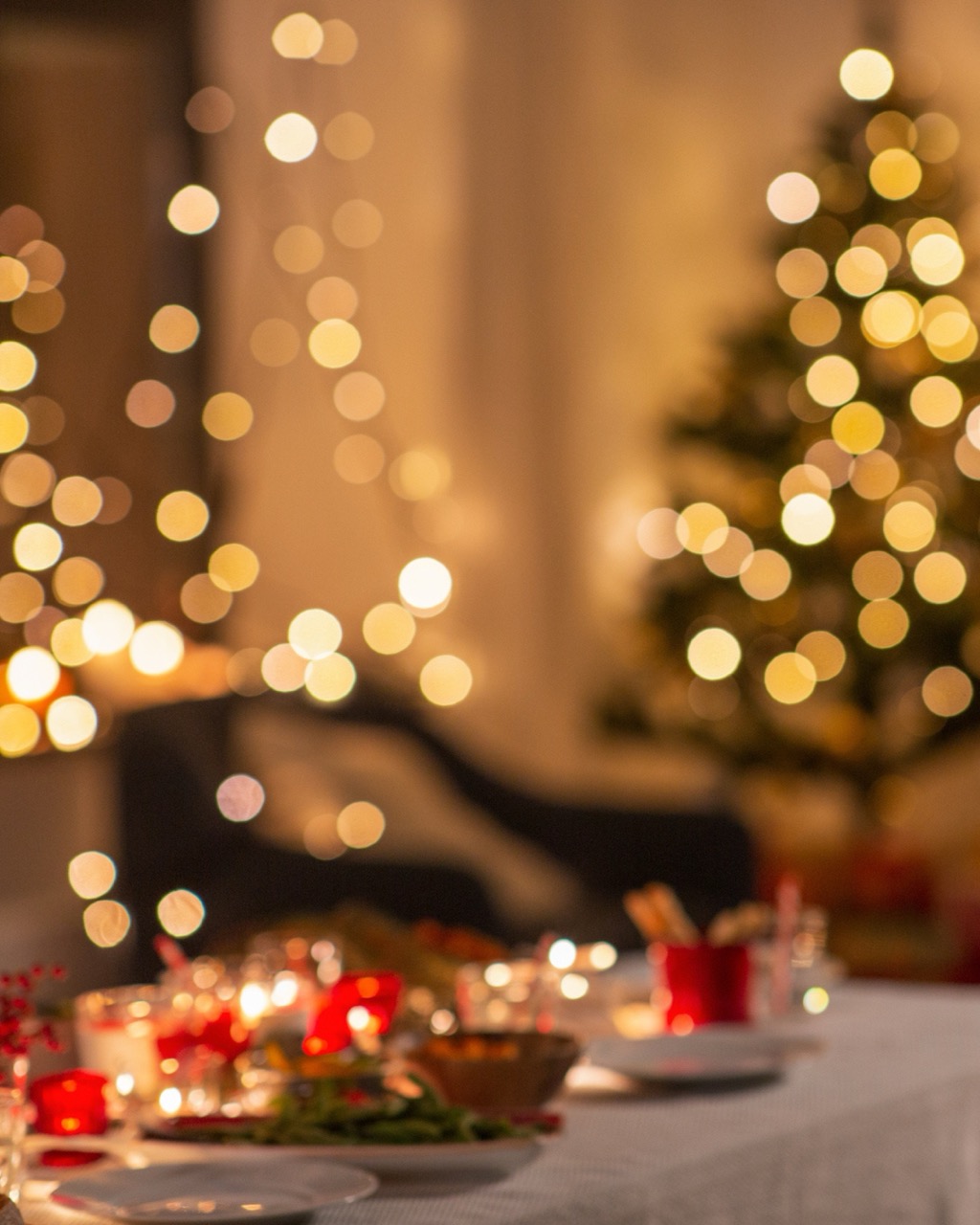 Christmas Lunch on a Table