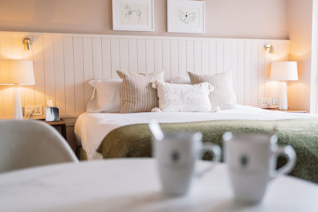Heritage room set up at hatton court hotel